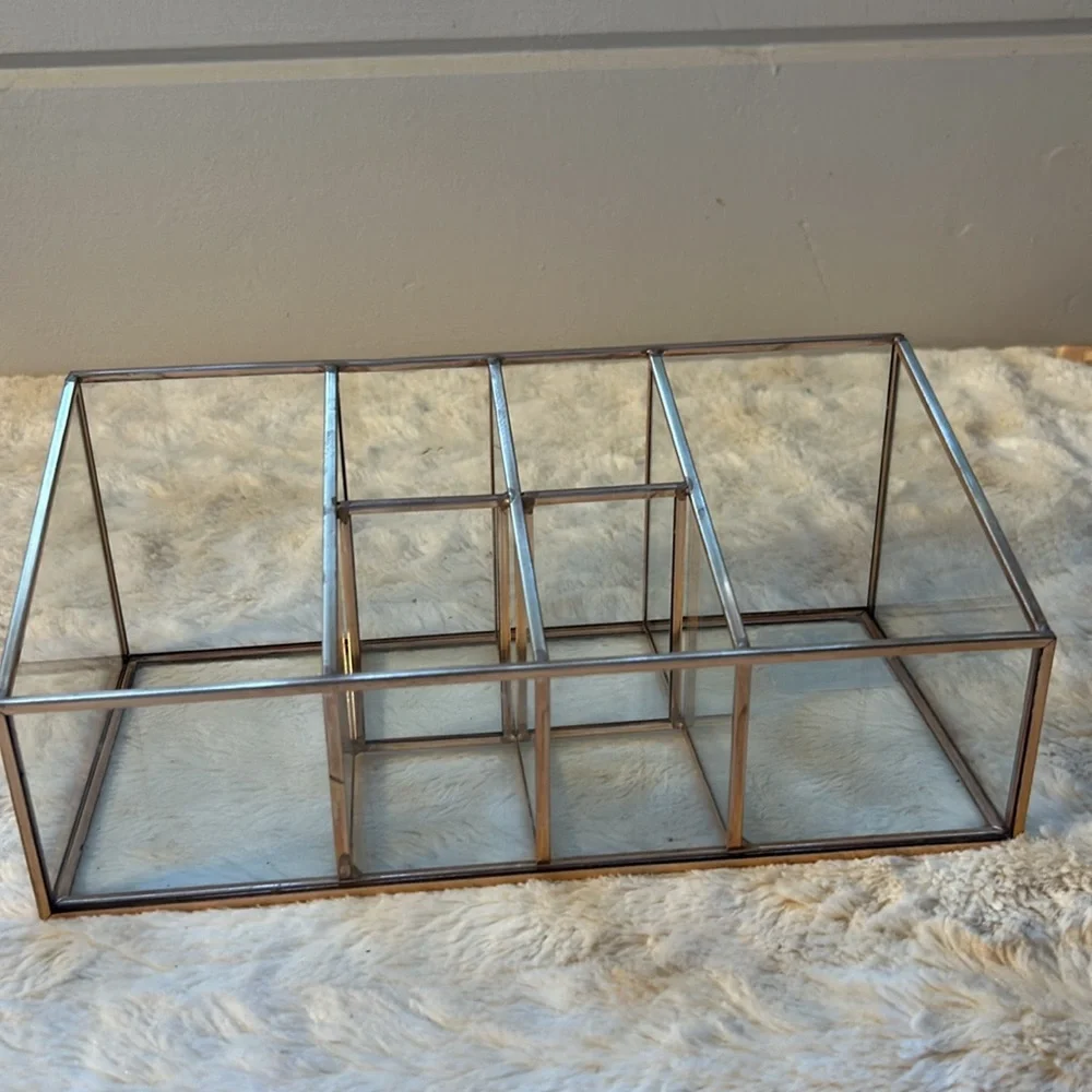 Rose Gold-Tone Vanity Organizer